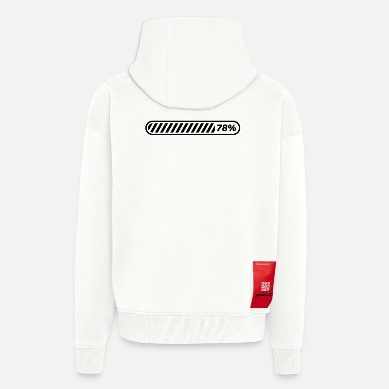 Loading... 78 % - Zip Hoodie - made by SPREAD - OFF WHITE