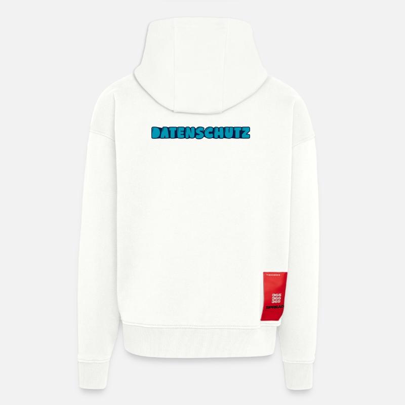 Datenschutz - Zip Hoodie - made by SPREAD - OFF WHITE