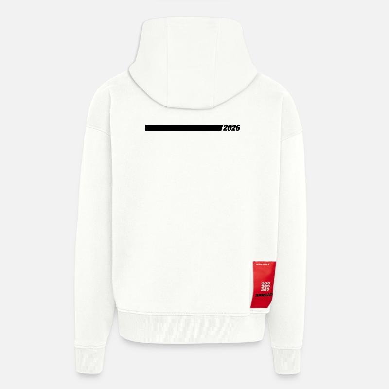 2026 Jahr Element - Zip Hoodie - made by SPREAD - OFF WHITE