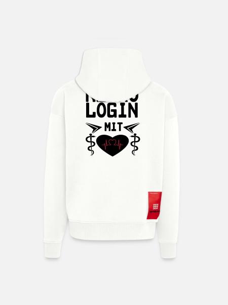 Neurologin mit Herz Geschenk - Zip Hoodie - made by SPREAD - OFF WHITE