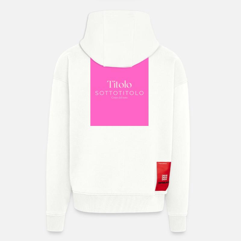 Titre Deux - Veste à capuche bio épaisse oversize fabriqué en UE - OFF WHITE