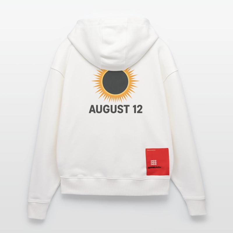 2026 August 12 - total solar eclipse Zip Hoodie - made by SPREAD
