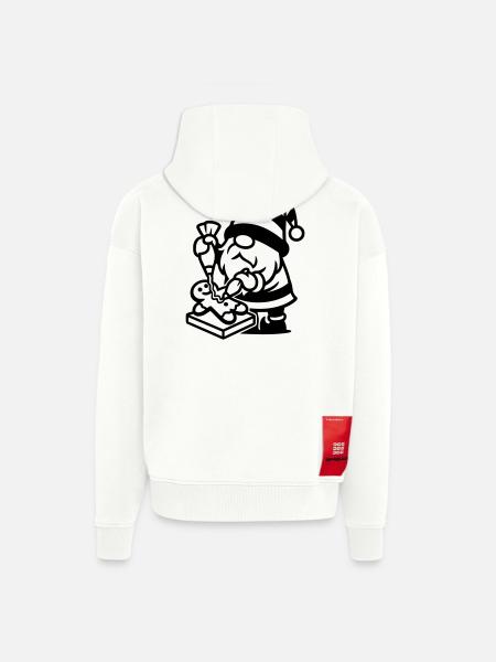 Gingerbread Baking Gnome - Zip Hoodie - made by SPREAD - OFF WHITE