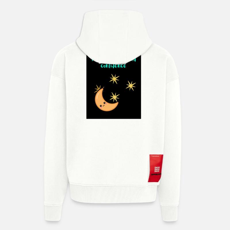 I_radiate_calm_and_confidence - Zip Hoodie - made by SPREAD - OFF WHITE