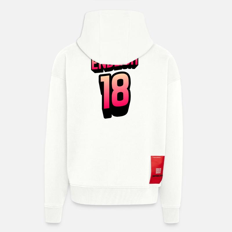 Finally 18 Gradient Neon - Zip Hoodie - made by SPREAD - OFF WHITE