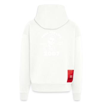 18. Geburtstag Pogo for life since 08/2007 - Zip Hoodie - made by SPREAD - OFF WHITE - Back