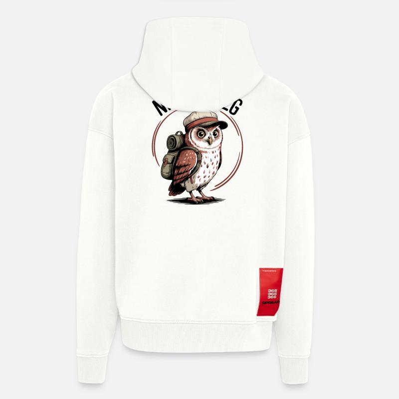 Nix Wie Weg Eulenabenteuer - Zip Hoodie - made by SPREAD - OFF WHITE