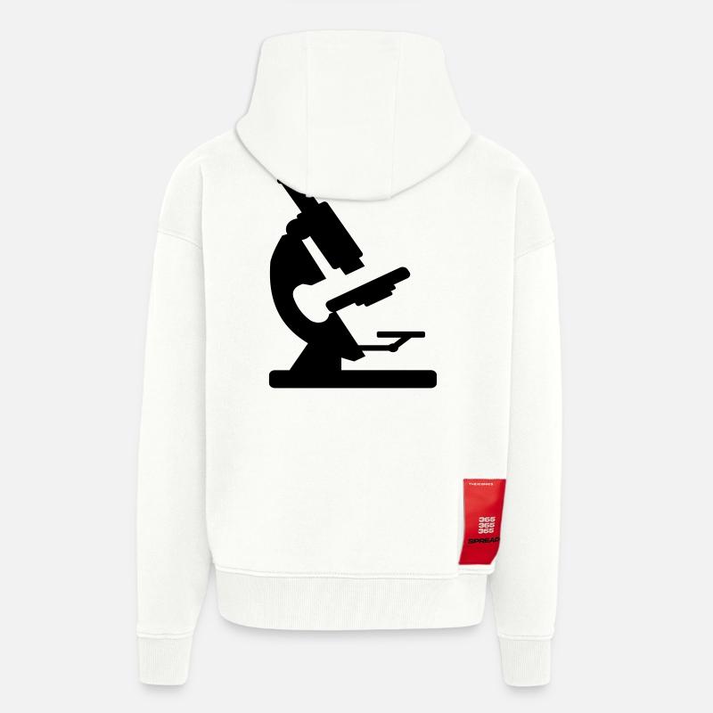 microscope - Veste à capuche bio épaisse oversize fabriqué en UE - OFF WHITE