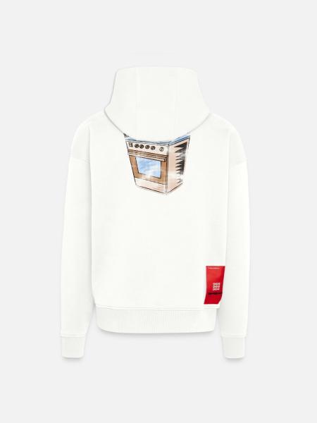 Komfyr - - Kjøkken | kongen av kjøkkenet - Heavyweight Oversized Organic hettejakke produsert i EU - OFF WHITE