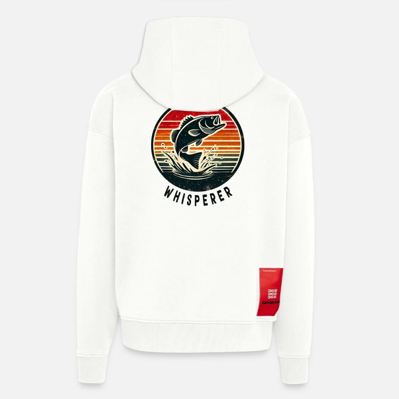 Barsch Flüsterer Design - Zip Hoodie - made by SPREAD - OFF WHITE