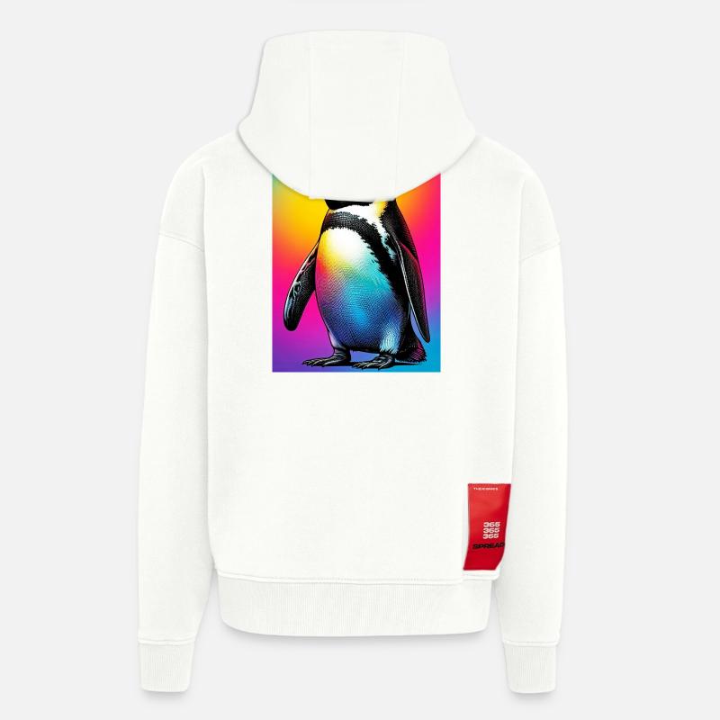Pinguin - Zip Hoodie - made by SPREAD - OFF WHITE