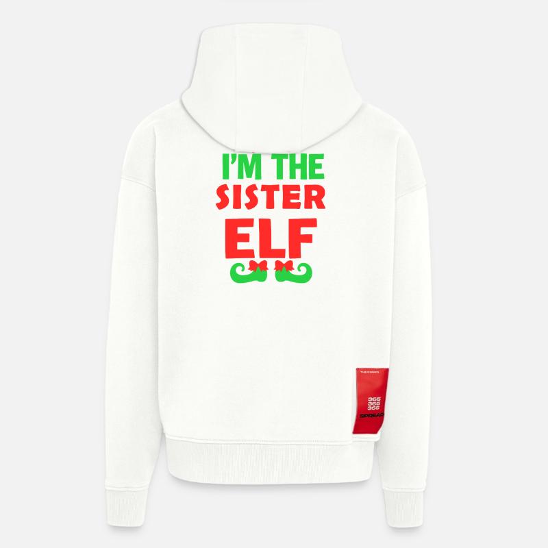 Ich bin die Schwester Elf - Zip Hoodie - made by SPREAD - OFF WHITE