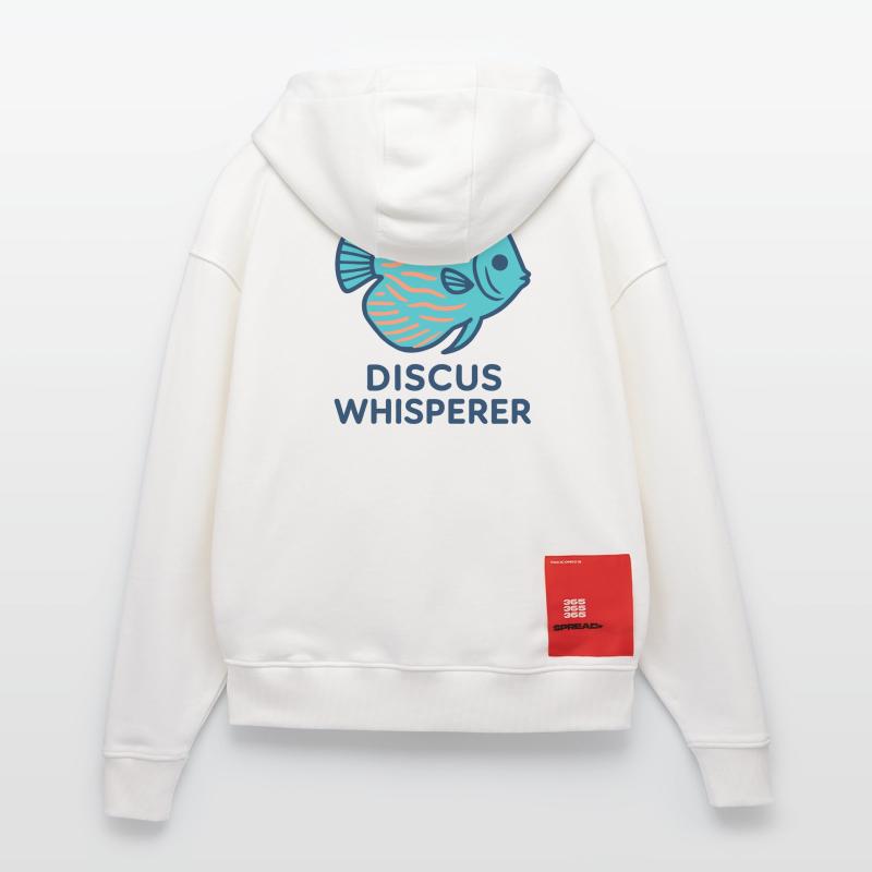 Passionate about Blue and Orange Discus Fish Zip Hoodie - made by SPREAD