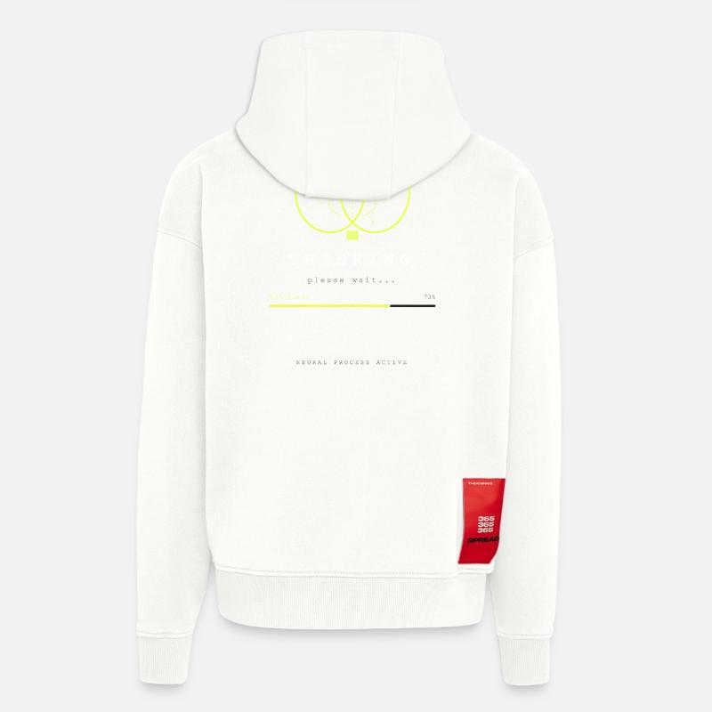 BRAIN.EXE LÄDT - Zip Hoodie - made by SPREAD - OFF WHITE