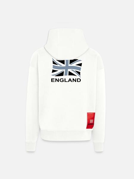 drapeau anglais 2 - Veste à capuche bio épaisse oversize fabriqué en UE - OFF WHITE
