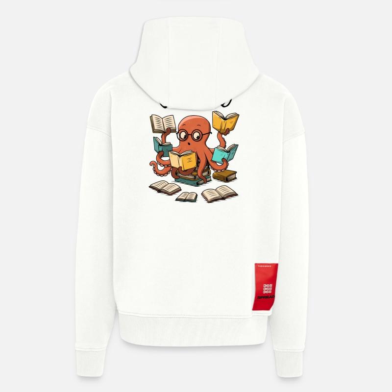 Surbooké - Veste à capuche bio épaisse oversize fabriqué en UE - OFF WHITE