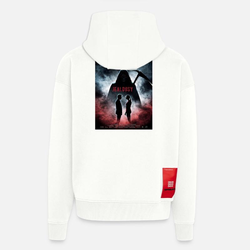 Plot Twist Liebe Eifersucht - Zip Hoodie - made by SPREAD - OFF WHITE
