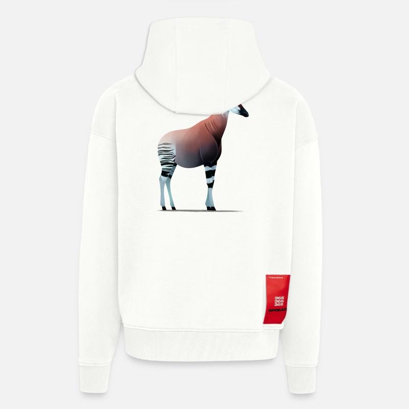 Okapi - Zip Hoodie - made by SPREAD - OFF WHITE