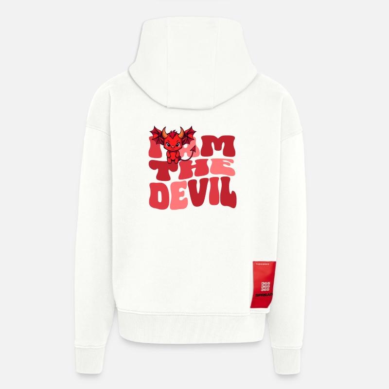 Teufel Devil böse Hausdrachen Ehefrau - Zip Hoodie - made by SPREAD - OFF WHITE