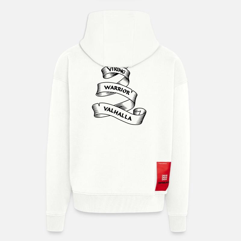 Wikinger Wimpel oder Banner transparent - Zip Hoodie - made by SPREAD - OFF WHITE