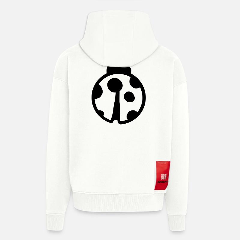 süßer Marienkäfer - Zip Hoodie - made by SPREAD - OFF WHITE
