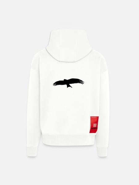 bird - Zip Hoodie - made by SPREAD - OFF WHITE
