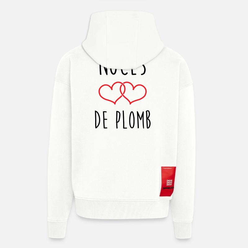 Lead Wedding 14 Jahre Ehe - Zip Hoodie - made by SPREAD - OFF WHITE