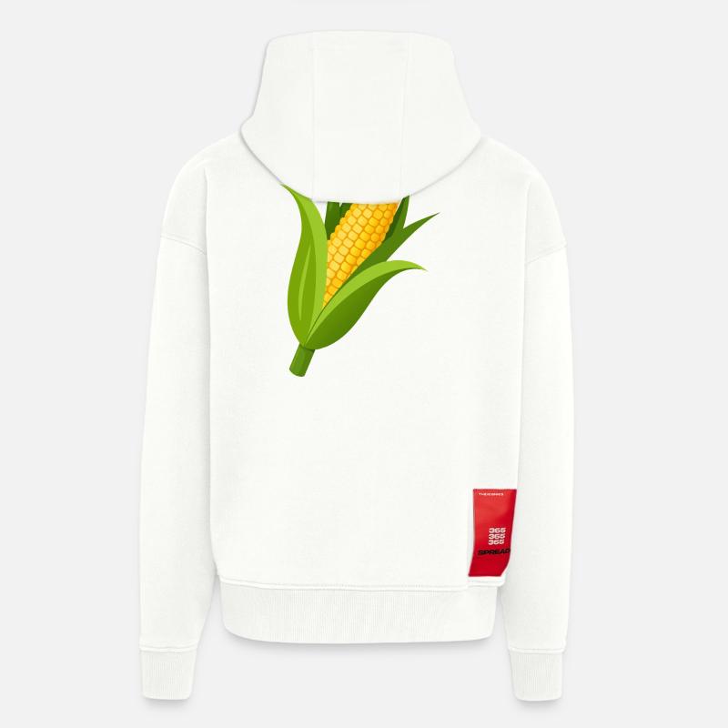Corn stalk - Zip Hoodie - made by SPREAD - OFF WHITE