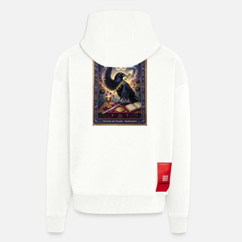 Krähe, der Magier - Zip Hoodie - made by SPREAD - OFF WHITE