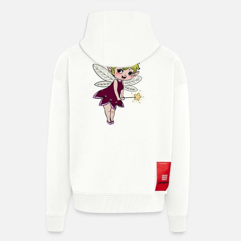... Make a wish - Zip Hoodie - made by SPREAD - OFF WHITE