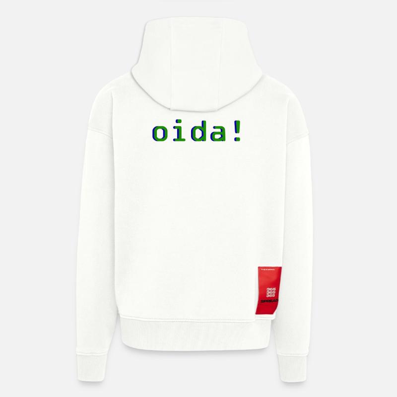 oida! - Zip Hoodie - made by SPREAD - OFF WHITE