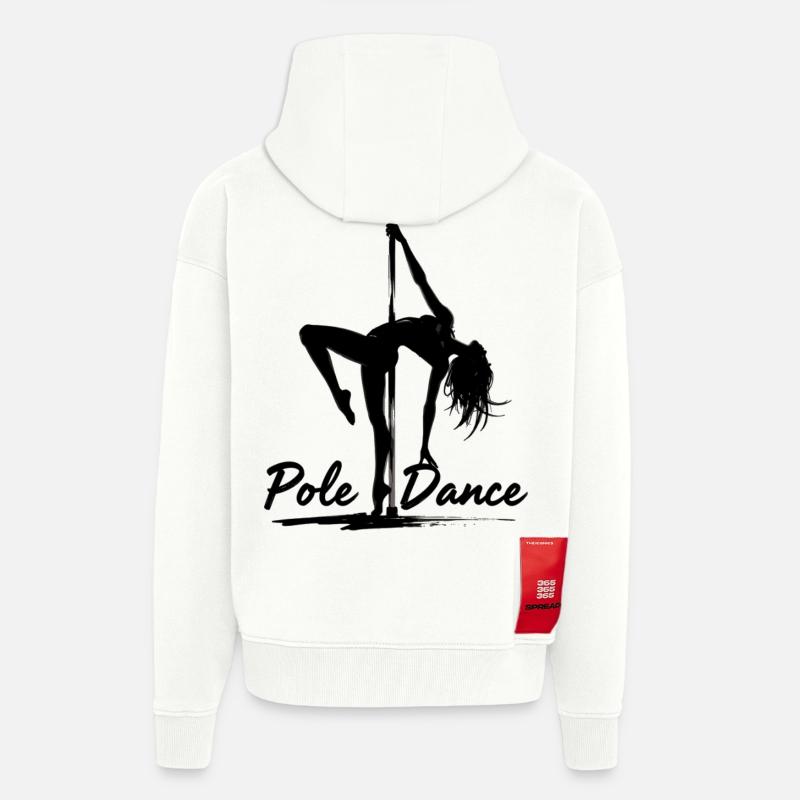 Pole Dance Poledancerin Silhouette Geschenk - Zip Hoodie - made by SPREAD - OFF WHITE