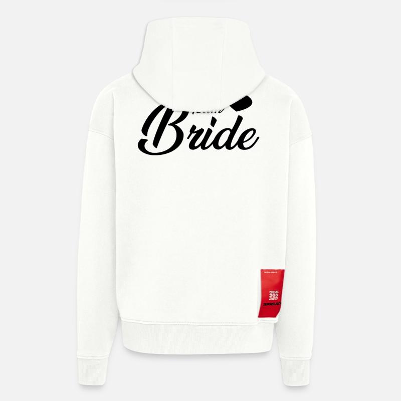 Mariée d’équipe - Veste à capuche bio épaisse oversize fabriqué en UE - OFF WHITE