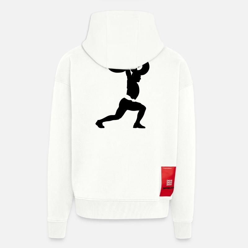 Gewichtheber - Zip Hoodie - made by SPREAD - OFF WHITE