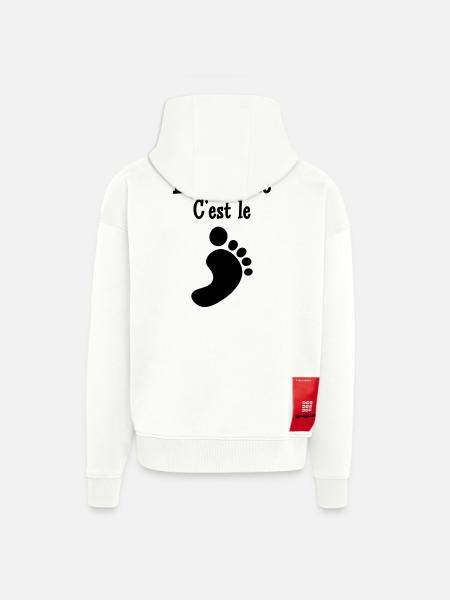 Kochen ist der Fuß - Zip Hoodie - made by SPREAD - OFF WHITE