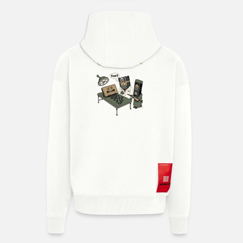 Operation Rewind: Retro MedTech - Zip Hoodie - made by SPREAD - OFF WHITE