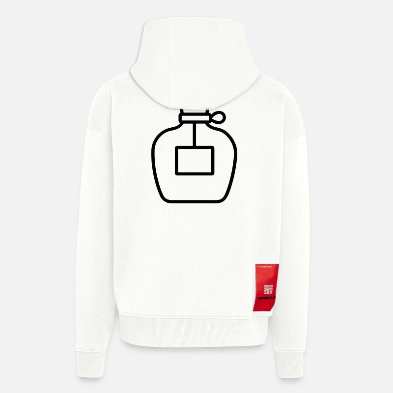 flacon de parfum - Veste à capuche bio épaisse oversize fabriqué en UE - OFF WHITE