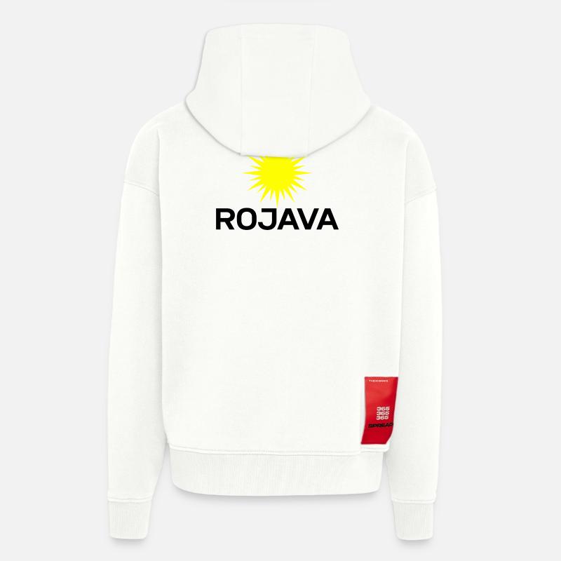 Rojava - Zip Hoodie - made by SPREAD - OFF WHITE