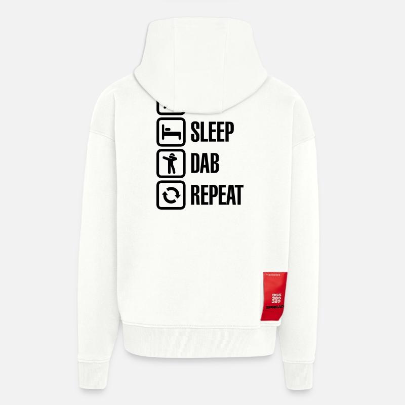 Eat - Sleep - The Dab - Repeat (Dabbing) - Zip Hoodie - made by SPREAD - OFF WHITE