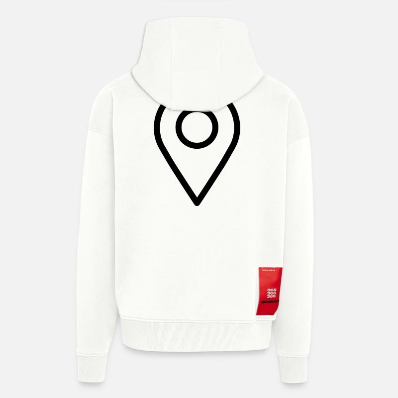 localization - Zip Hoodie - made by SPREAD - OFF WHITE