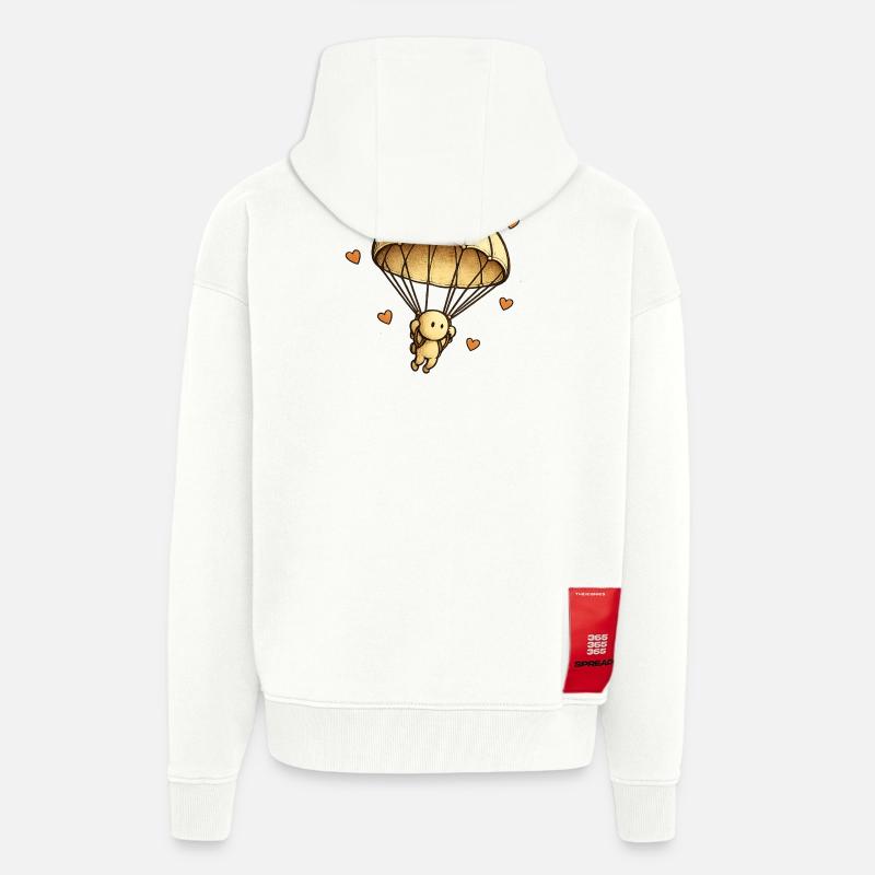 La Petite Pensée | Parachute - Veste à capuche bio épaisse oversize fabriqué en UE - OFF WHITE