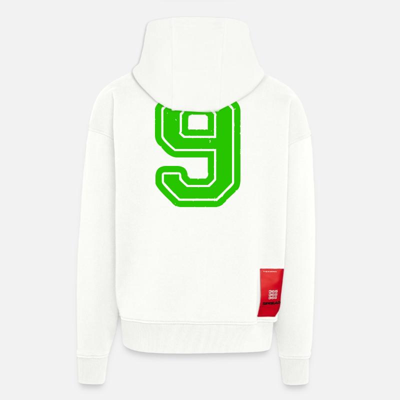 9 - Veste à capuche bio épaisse oversize fabriqué en UE - OFF WHITE