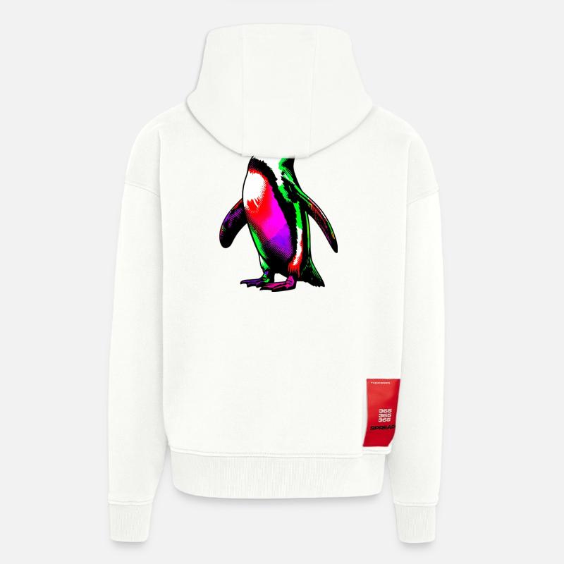 Pinguin - Zip Hoodie - made by SPREAD - OFF WHITE