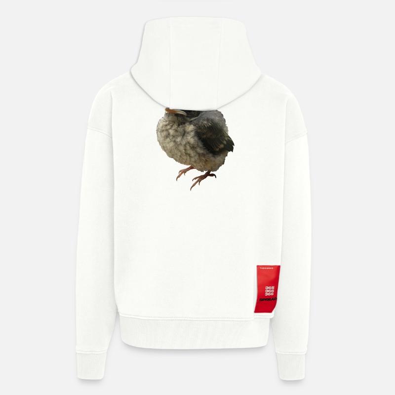 Jungvogel Ästling - Zip Hoodie - made by SPREAD - OFF WHITE