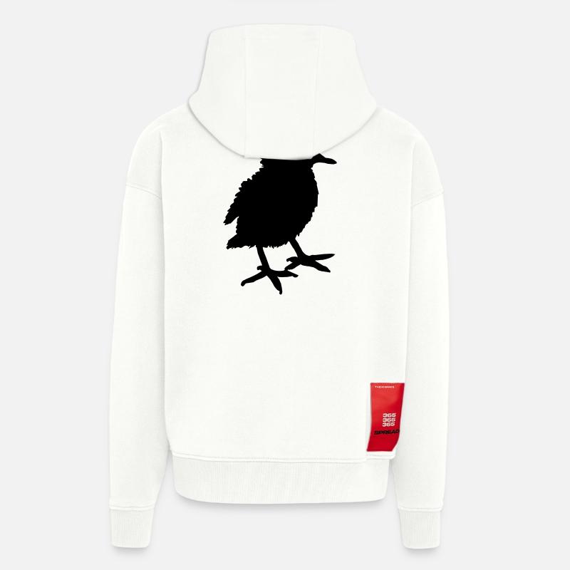 Chick Küken Piepser Vogel Schatten - Zip Hoodie - made by SPREAD - OFF WHITE