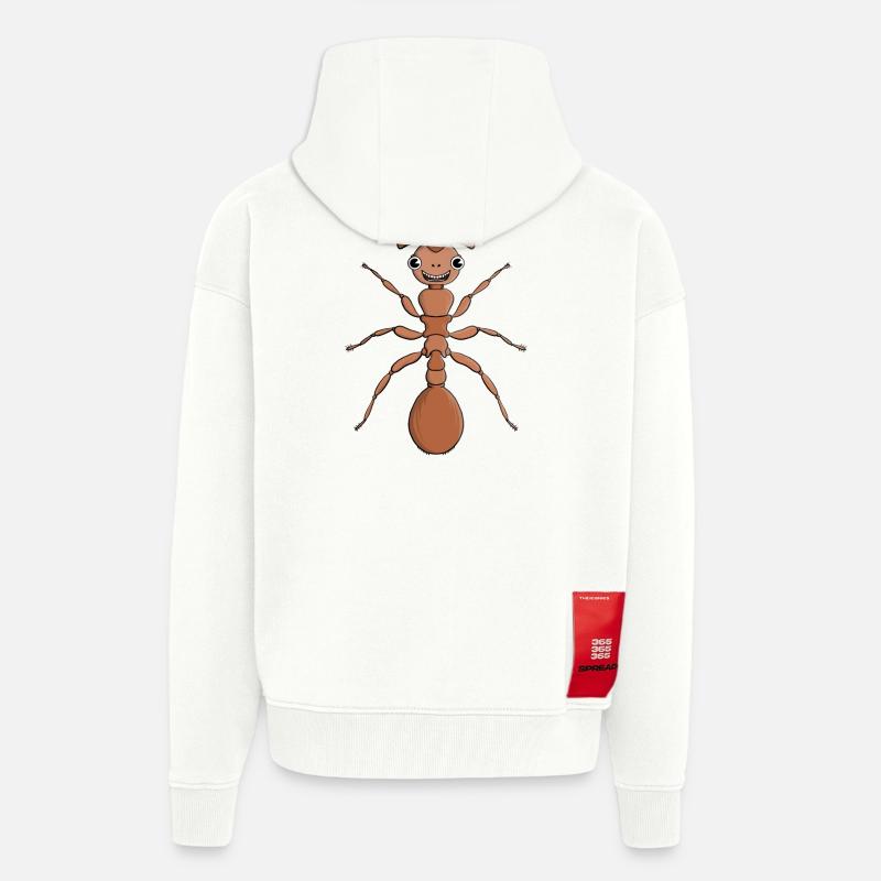 Umarme eine Ameise - Zip Hoodie - made by SPREAD - OFF WHITE