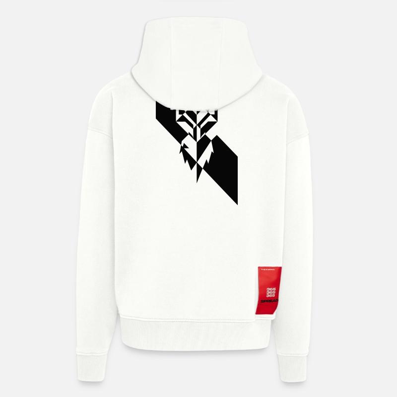 Vulpa INSTINCT - Veste à capuche bio épaisse oversize fabriqué en UE - OFF WHITE