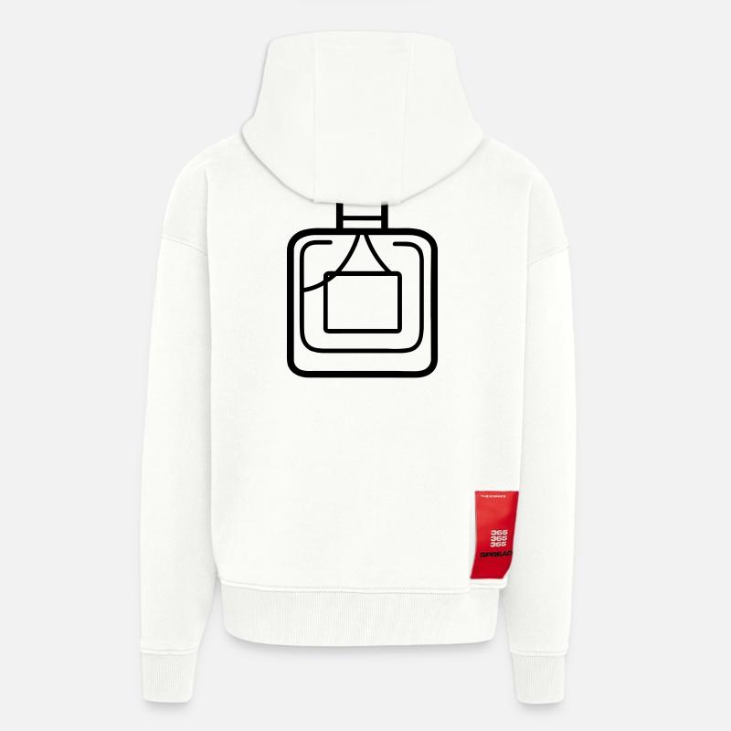 flacon de parfum - Veste à capuche bio épaisse oversize fabriqué en UE - OFF WHITE