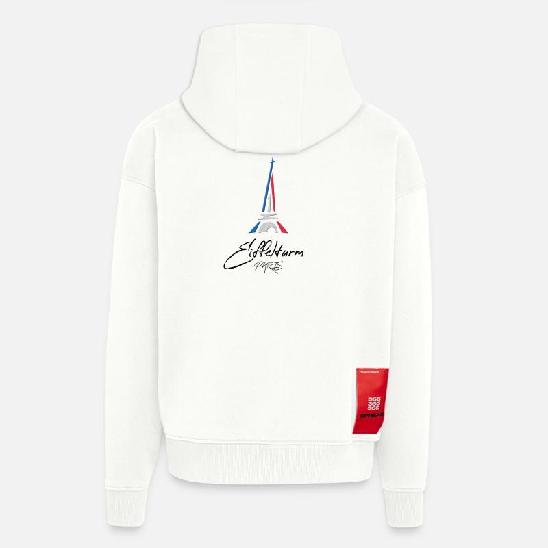 Eiffelturm Paris - Zip Hoodie - made by SPREAD - OFF WHITE