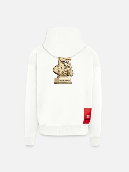 Philosoraptor - Zip Hoodie - made by SPREAD - OFF WHITE